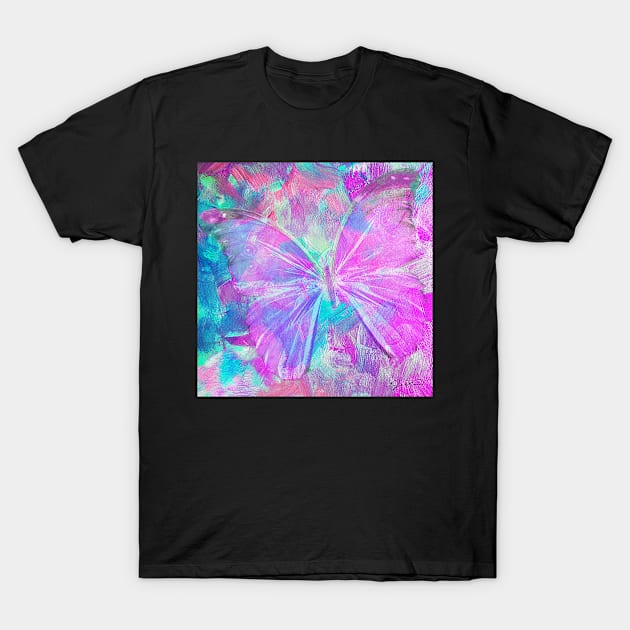 Pink Butterfly by Jan Marvin T-Shirt by janmarvin